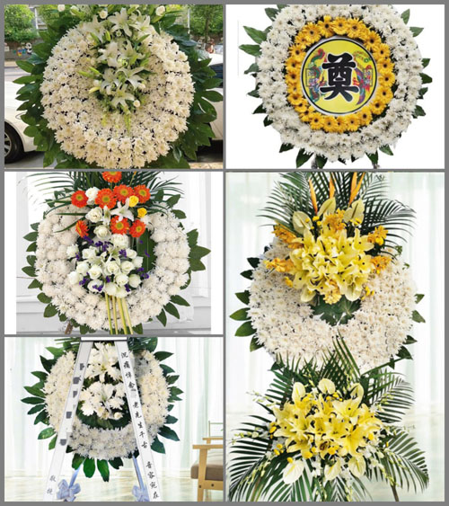 河南南阳新野县上庄乡花圈速递